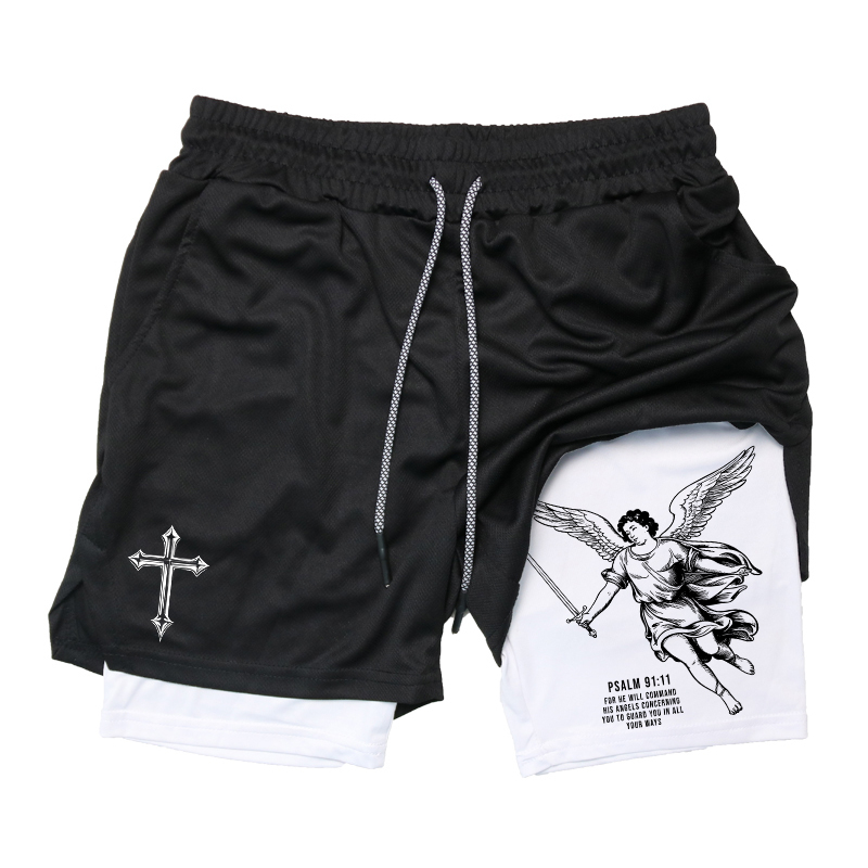 Golf Towel - Angel Cross Graphic 2-in-1 workout- en