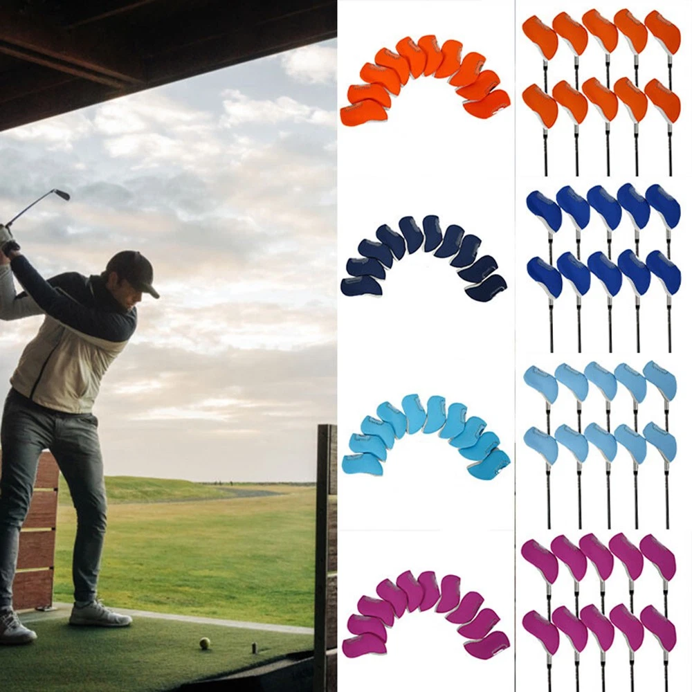 Golf Tees - Duidelijke zichtbare hoofdbeschermers 10 stuks golfhoezen