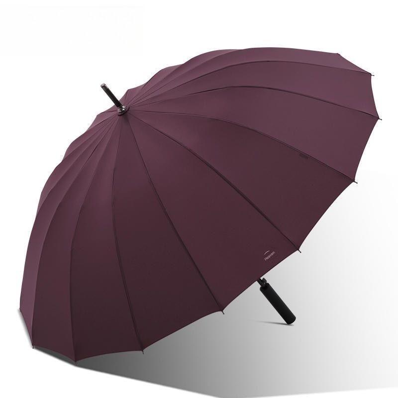 Golf Umbrella - 16-rib stalen versterkte lange rechte handgreep