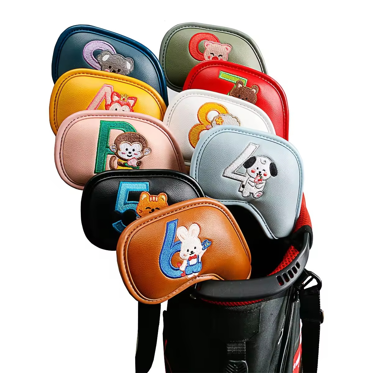 Golf Clubs - 9 stuks schattige cartoon dieren golf