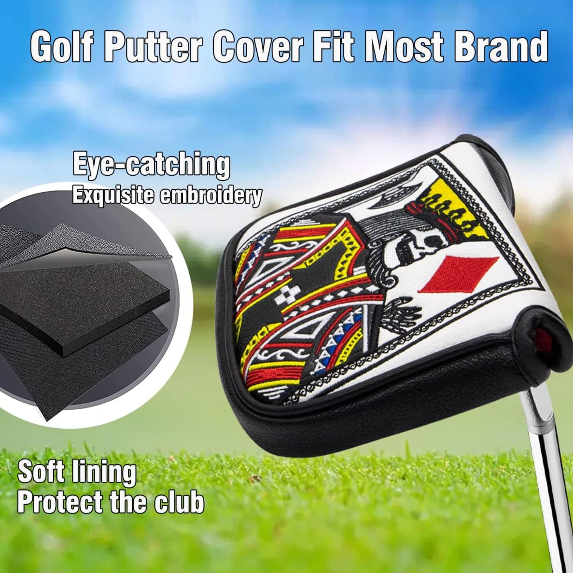 King Of Hearts geborduurde ham - Golf Putter recensie en prijs