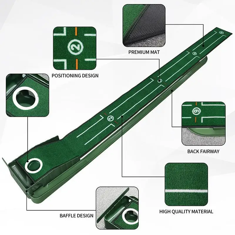 Minigolf Groene Putter Mat Dra - Golf Putter recensie en prijs